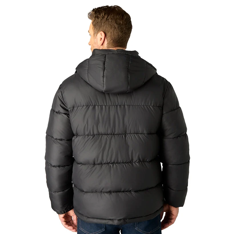 Men's Black Puffer Jacket - Image 2