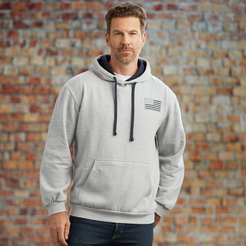 Men's Buckhorn River American Flag Hoodie - Image 4