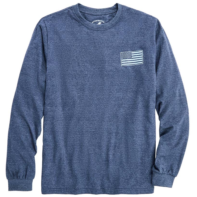 Men's Buckhorn River Americana Long Sleeve Graphic T-Shirt - Image 4