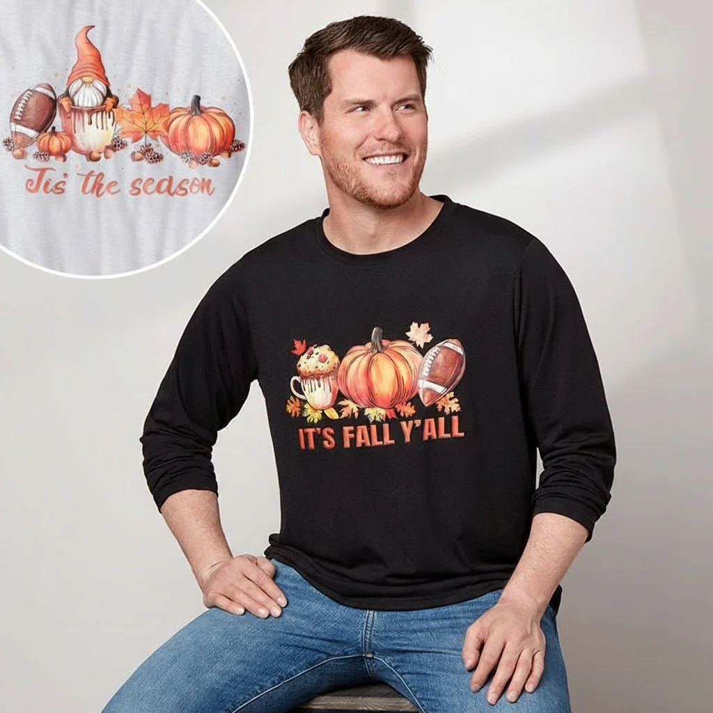 Men's Fall Long Sleeve T-Shirt