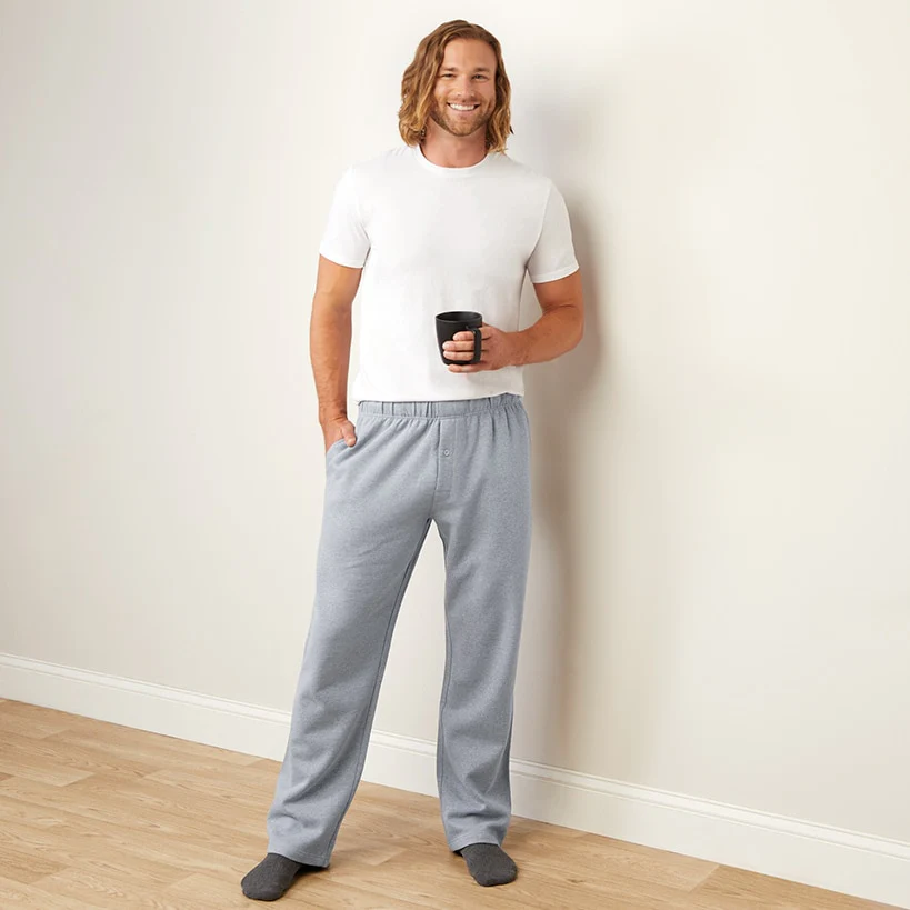Men's Fleece Relaxed Fit Sweatpants - Image 3