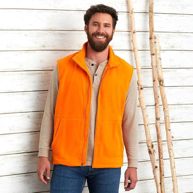 Men's Fleece Zip-Up Vest - Image 4
