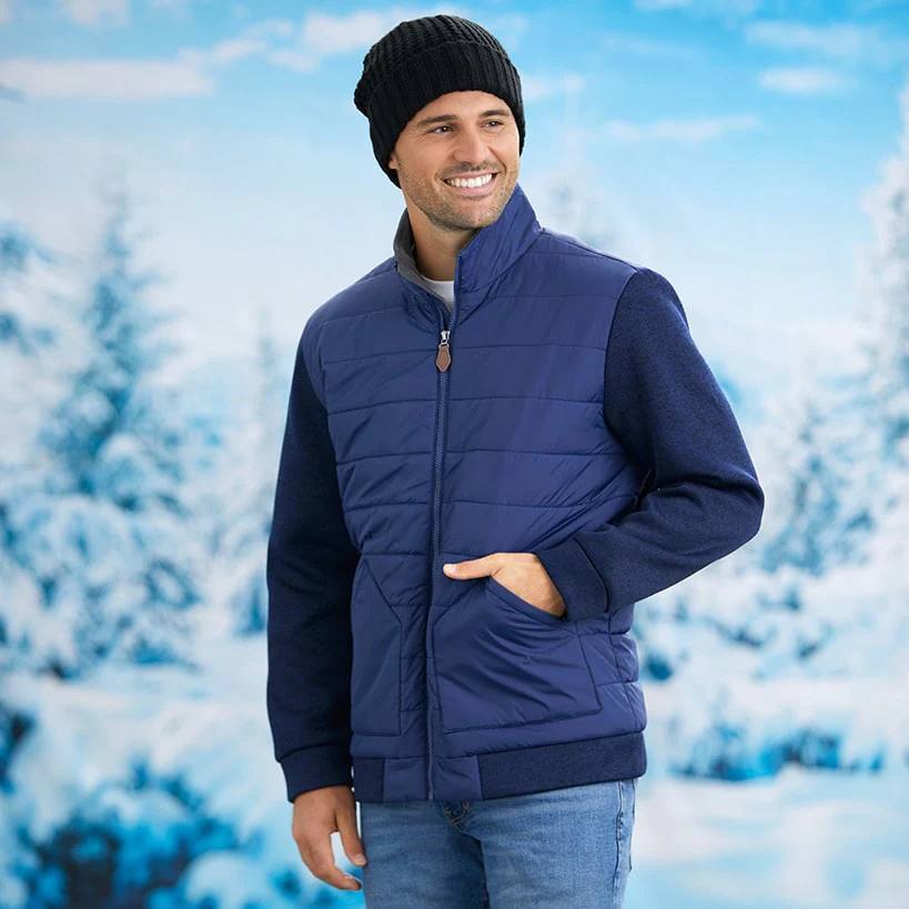 Men's Sweater Fleece Puffer Jacket - Image 3