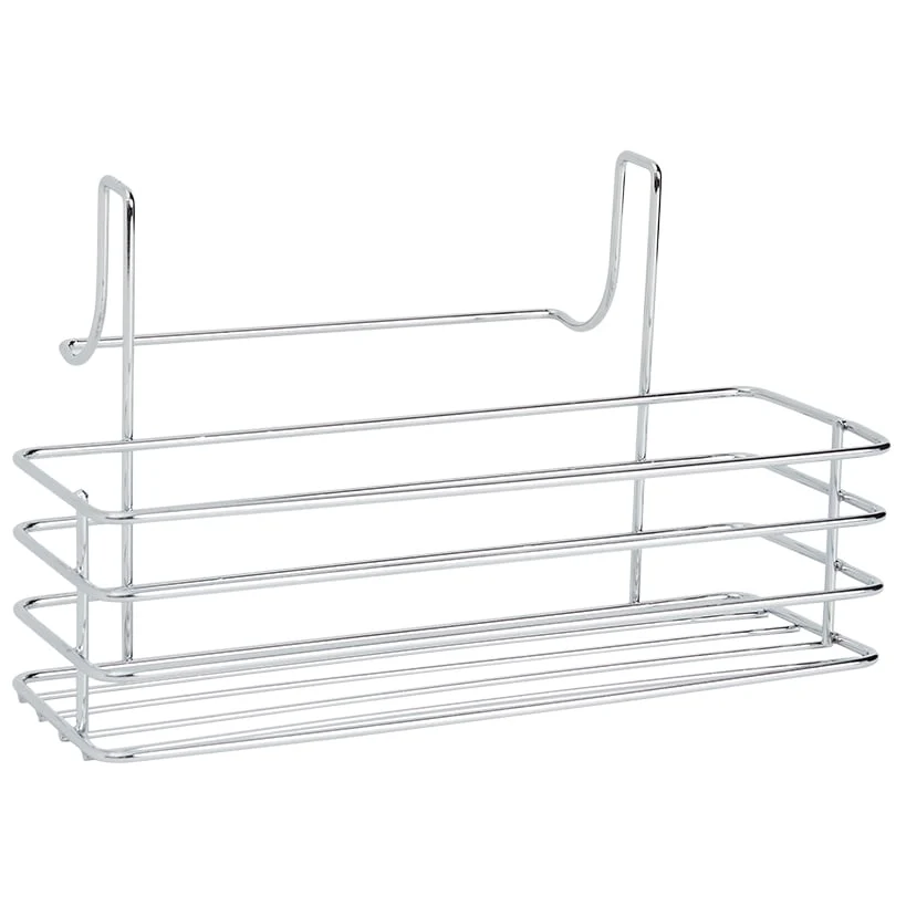 Metal Cabinet Door Organizer Rack with Towel Bar - Kitchen or Bathroom - Image 4