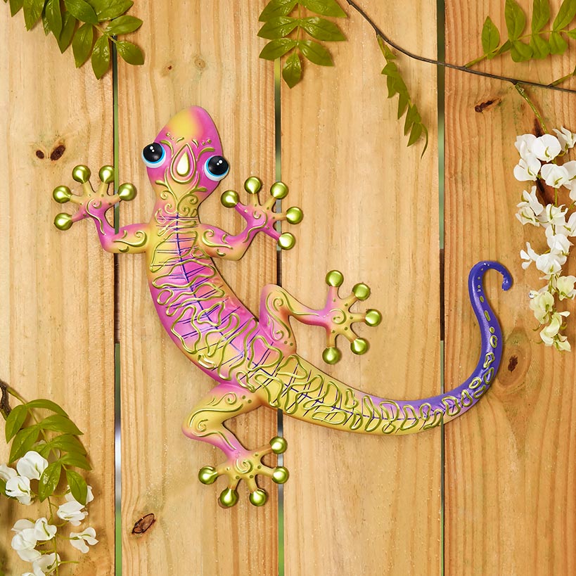 Metal Gecko Wall Decor - Image 2