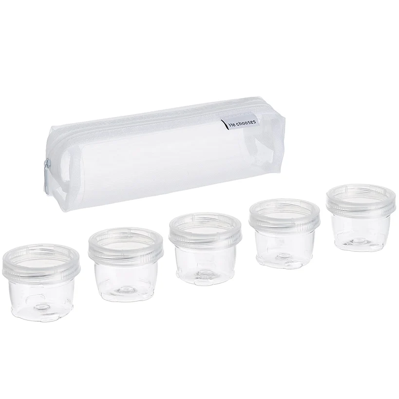 Mini Plastic Seasoning and Spice Jar Set with Carrier Bag
