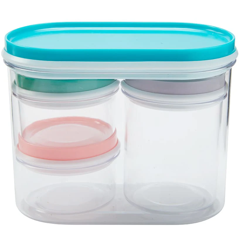 Mini Storage Containers with Airtight Lids Compact and Stackable - Image 2