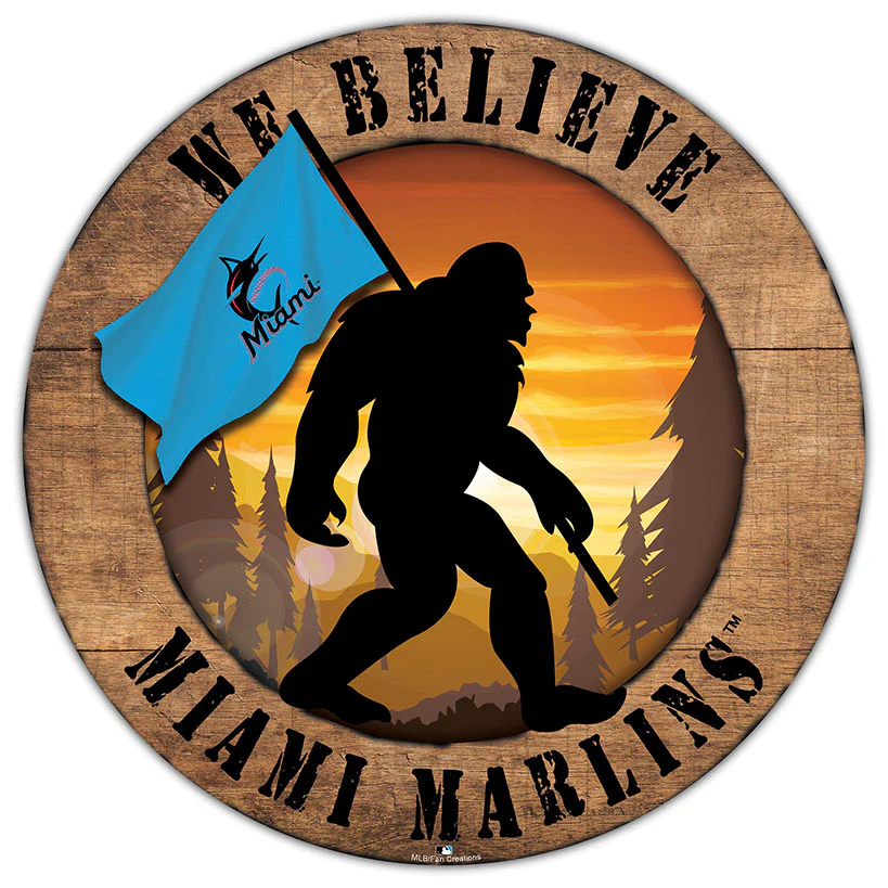 MLB We Believe Bigfoot Circle Signs - Image 15