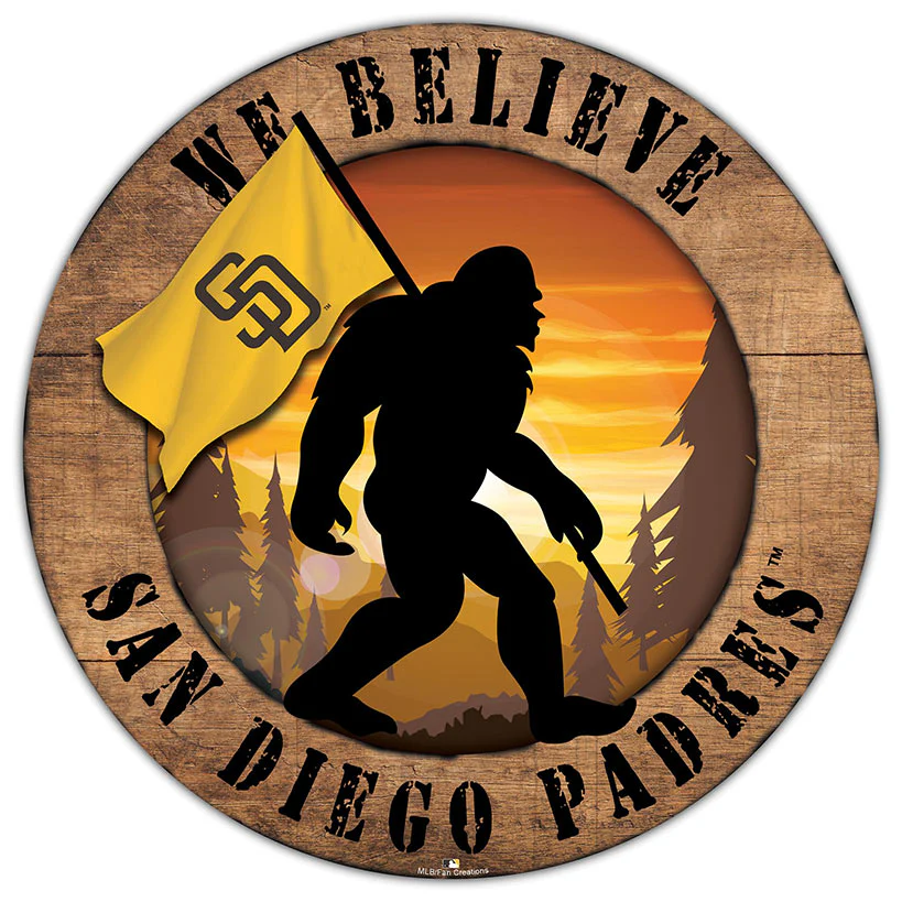 MLB We Believe Bigfoot Circle Signs - Image 19
