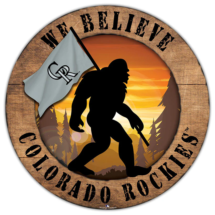 MLB We Believe Bigfoot Circle Signs - Image 26