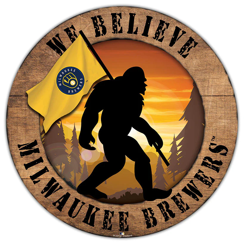 MLB We Believe Bigfoot Circle Signs - Image 6