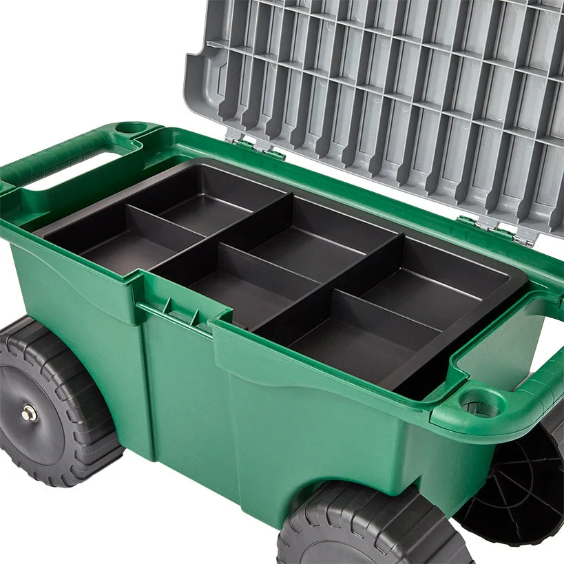 Mobile Garden Cart with Tool Storage and Tray - Image 2