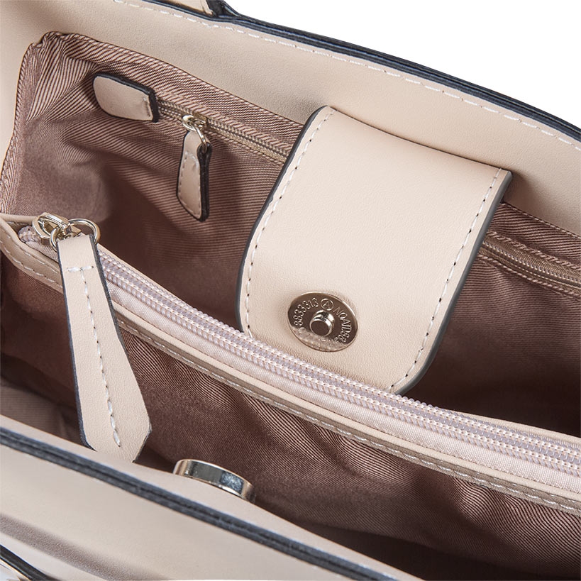 Modani Handbag Black or Taupe - Image 6