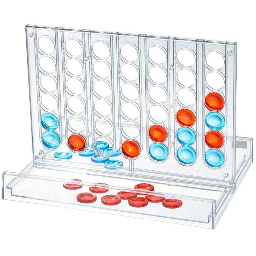 Transparent 4-in-a-Row Game - Family Fun and Easy to Transport - Image 2