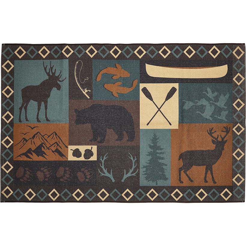 Moose Lodge Washable Area Rug, Accent Rug or Runner Rug - Image 8