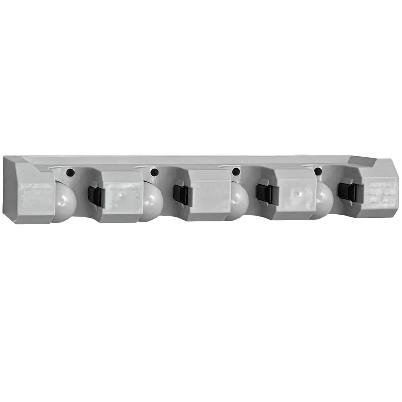 Mop & Broom Wall Mounted Storage Organizer Rack - 4 Slots - Image 3