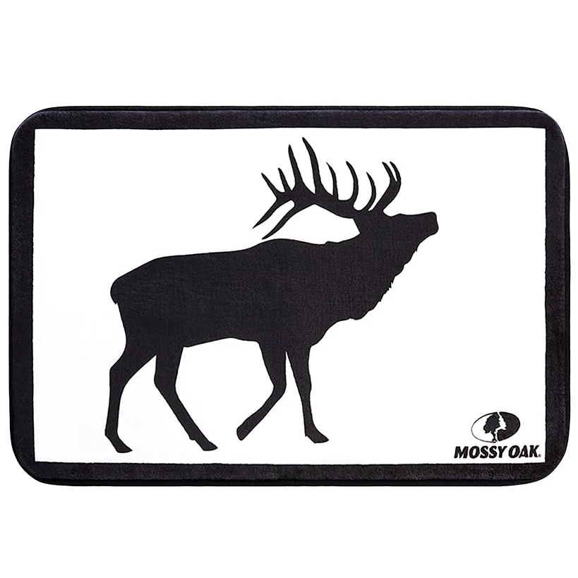 Mossy Oak Buffalo Logo Shower Curtain, Rug, Hand Towels, Valance, Hooks - Image 5