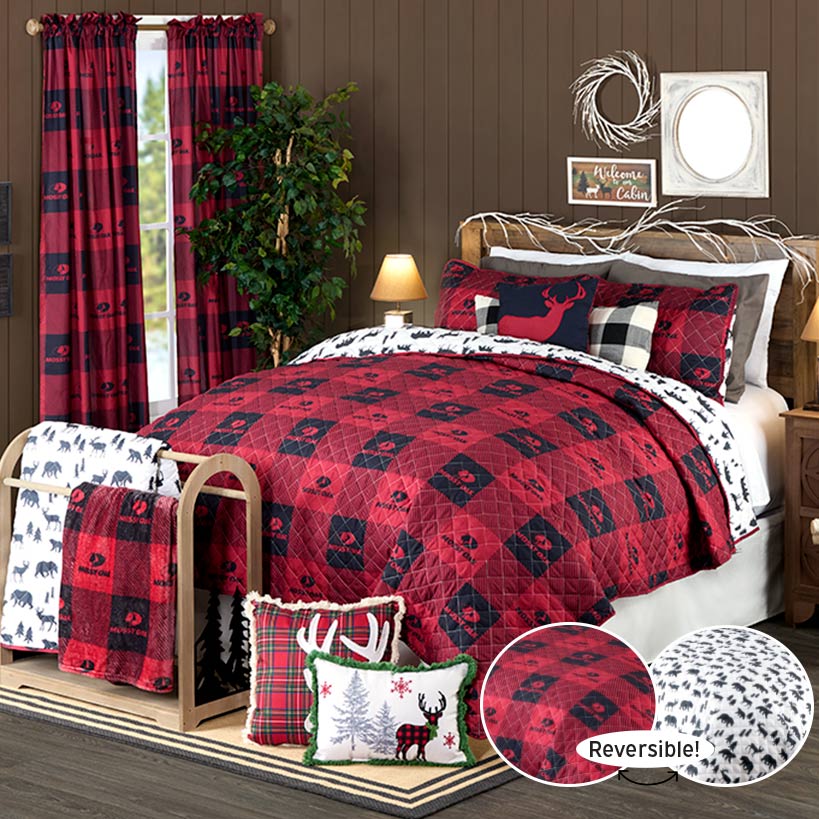 Mossy Oak Red Buffalo Logo Sham or Pillow - Image 3