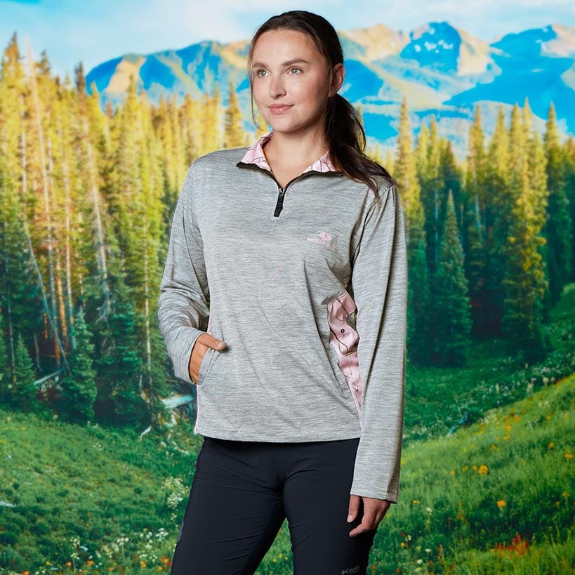 Mossy Oak Women's Quarter Zip Pullover - Image 3