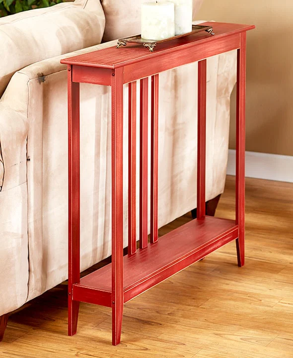 Narrow Entryway Wood Console Accent Table - 32"H - Image 7