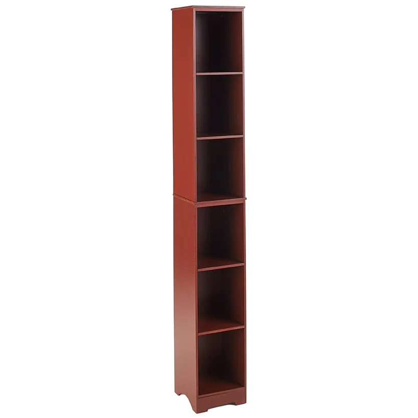 Narrow Storage Tower with 6 Shelves or Set of 2 Wicker Baskets - Image 7