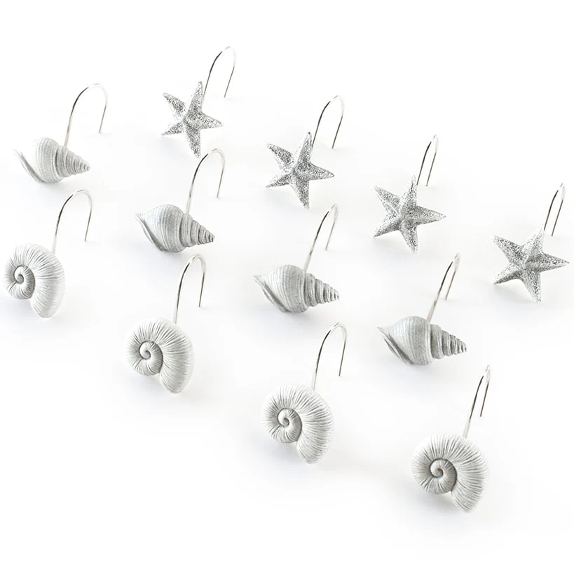 Nautical Themed Shower Hooks Set of 12