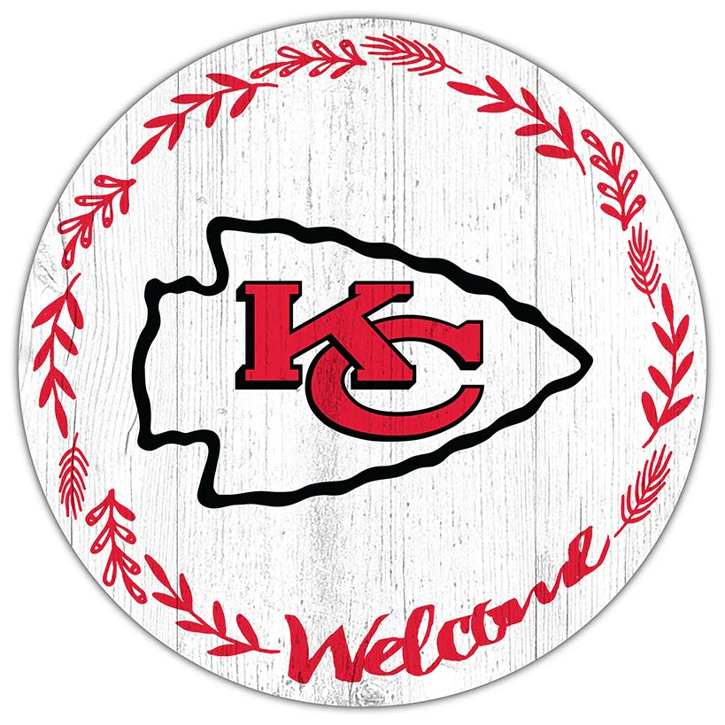 NFL 12" Welcome Circle Sign - Image 16