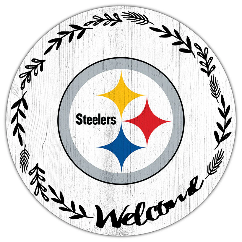 NFL 12" Welcome Circle Sign - Image 19