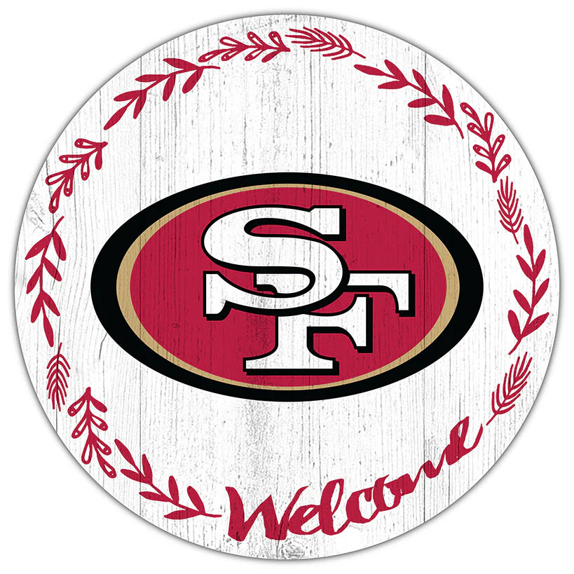 NFL 12" Welcome Circle Sign - Image 20