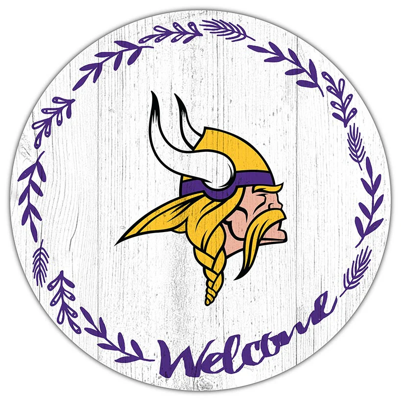 NFL 12" Welcome Circle Sign - Image 24