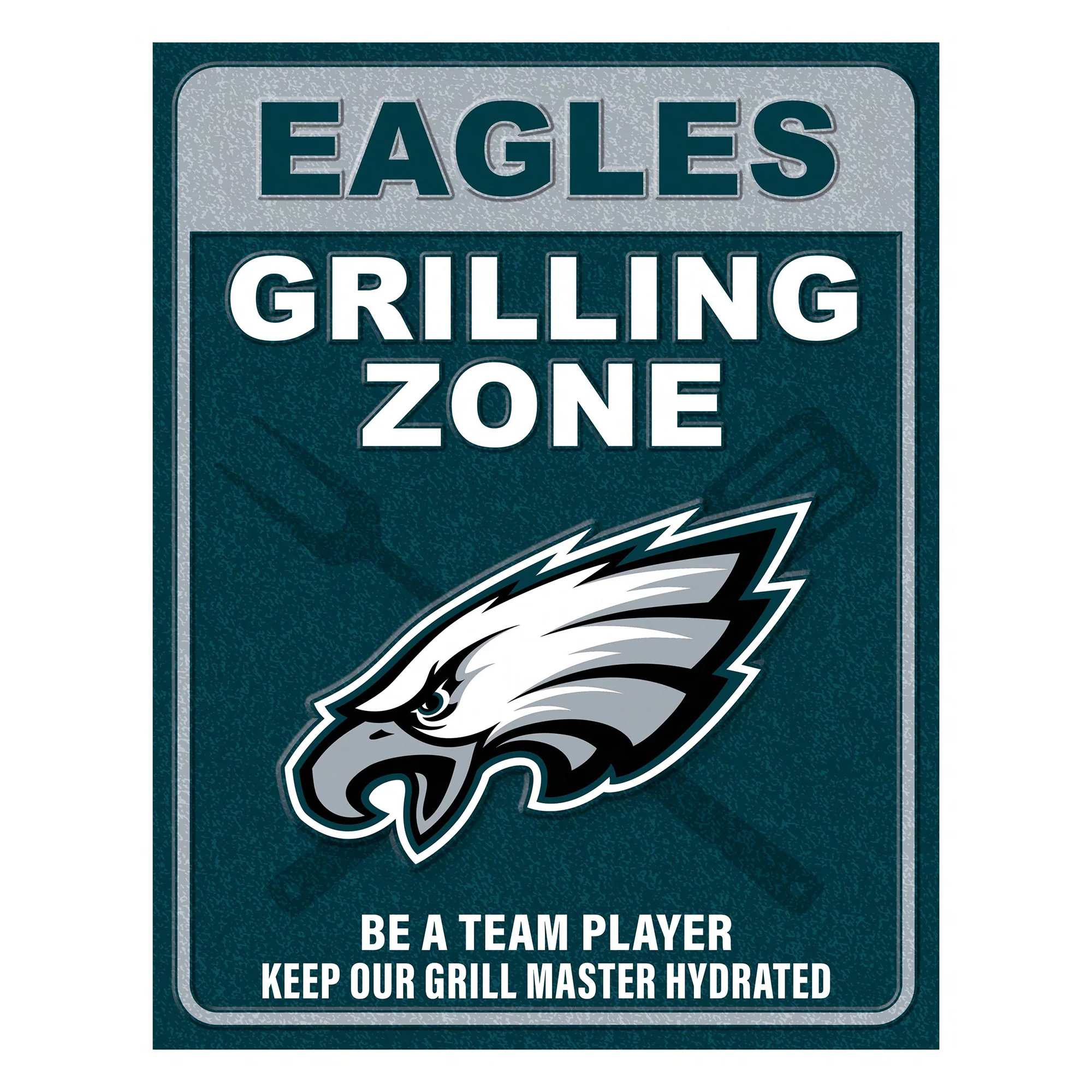 NFL Grill Zone Metal Sign - Image 11