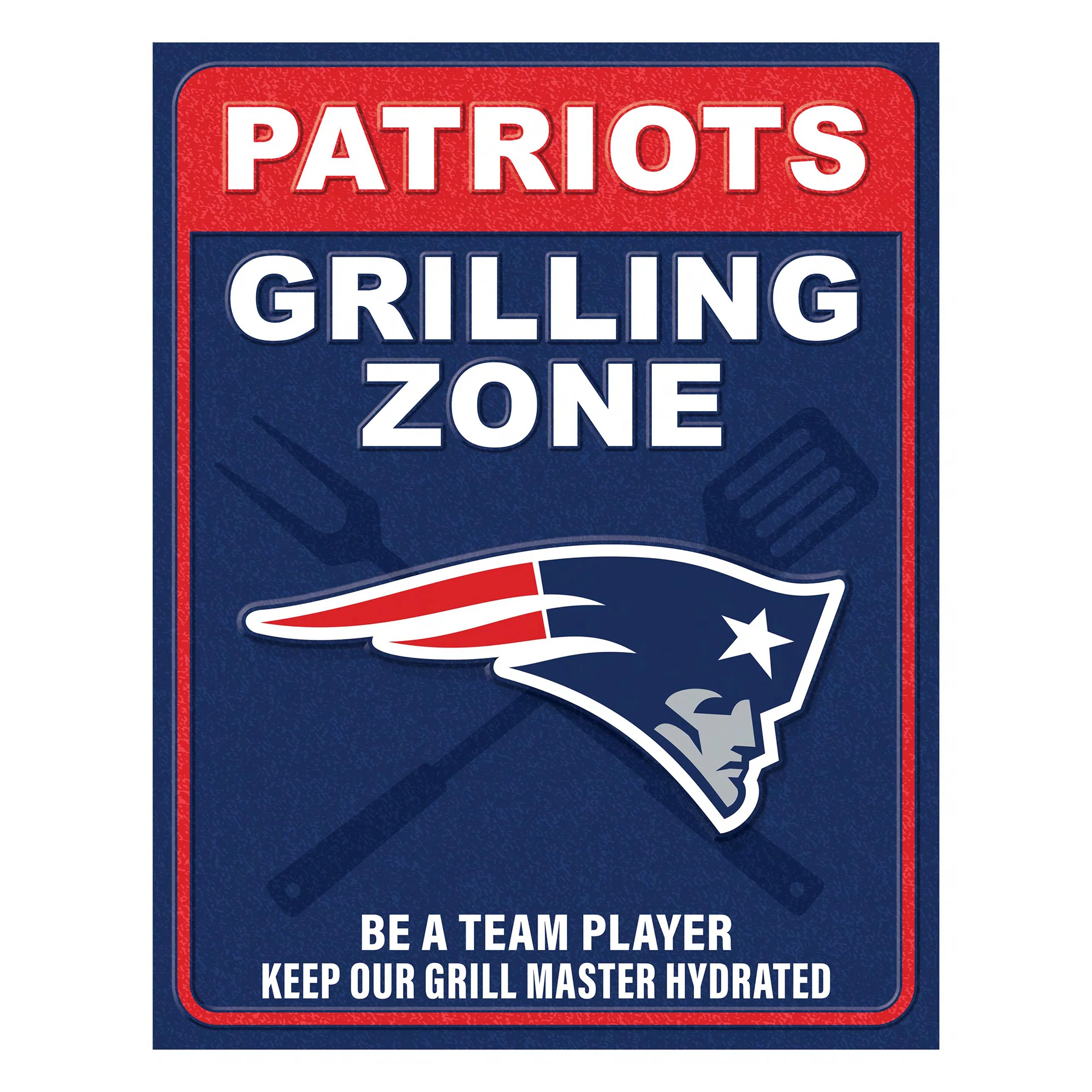 NFL Grill Zone Metal Sign - Image 15