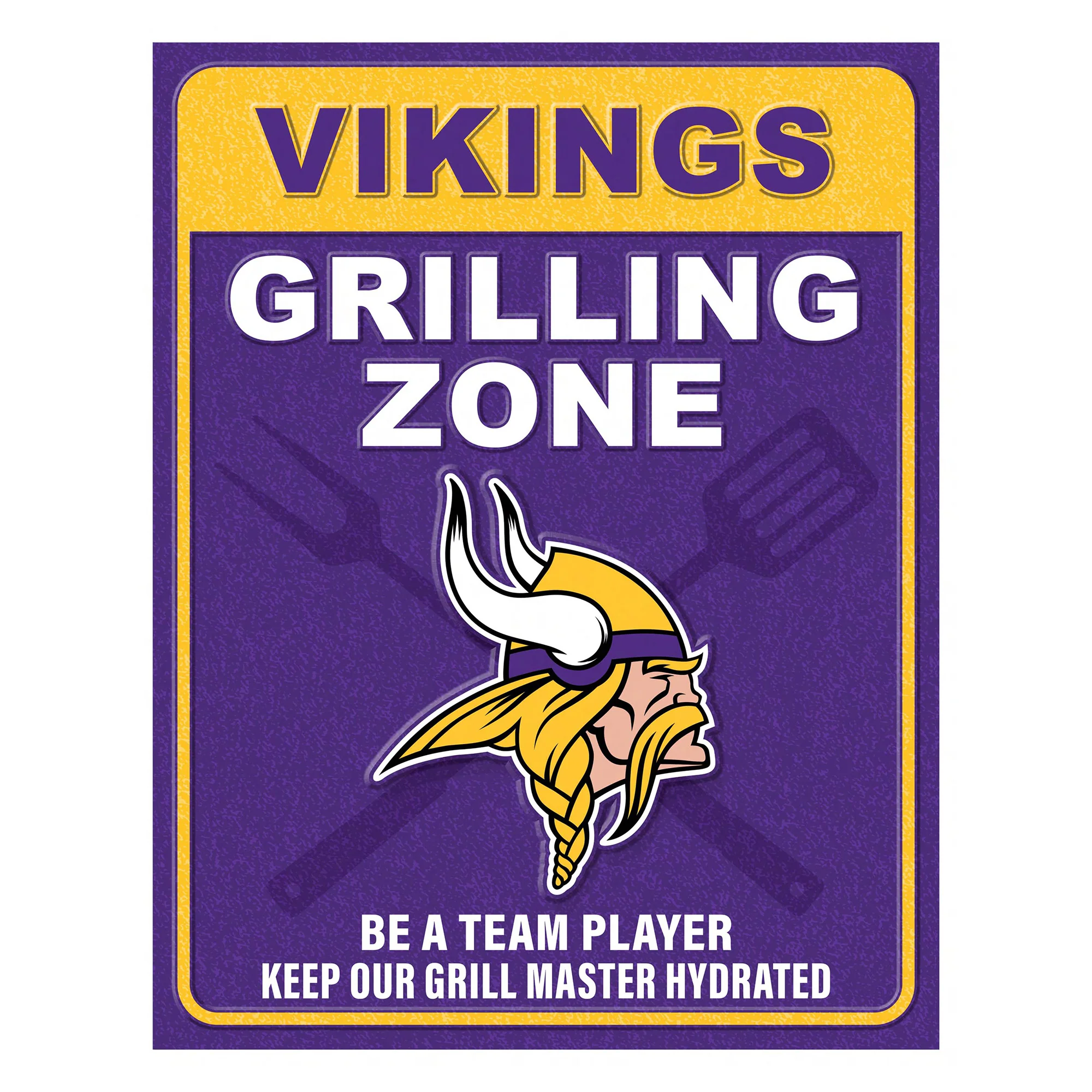 NFL Grill Zone Metal Sign - Image 16