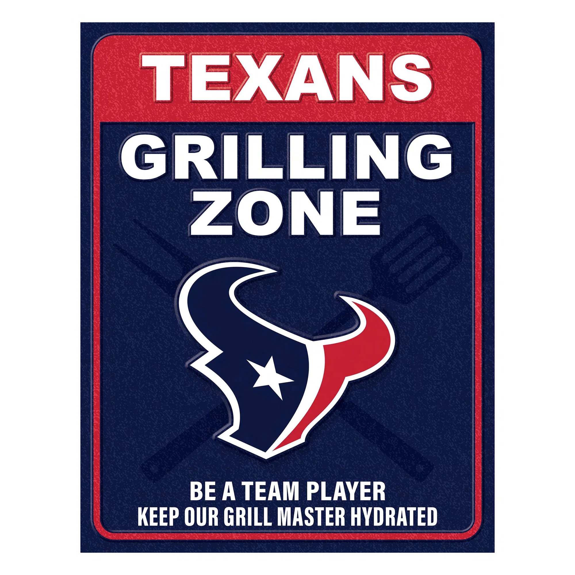 NFL Grill Zone Metal Sign - Image 23