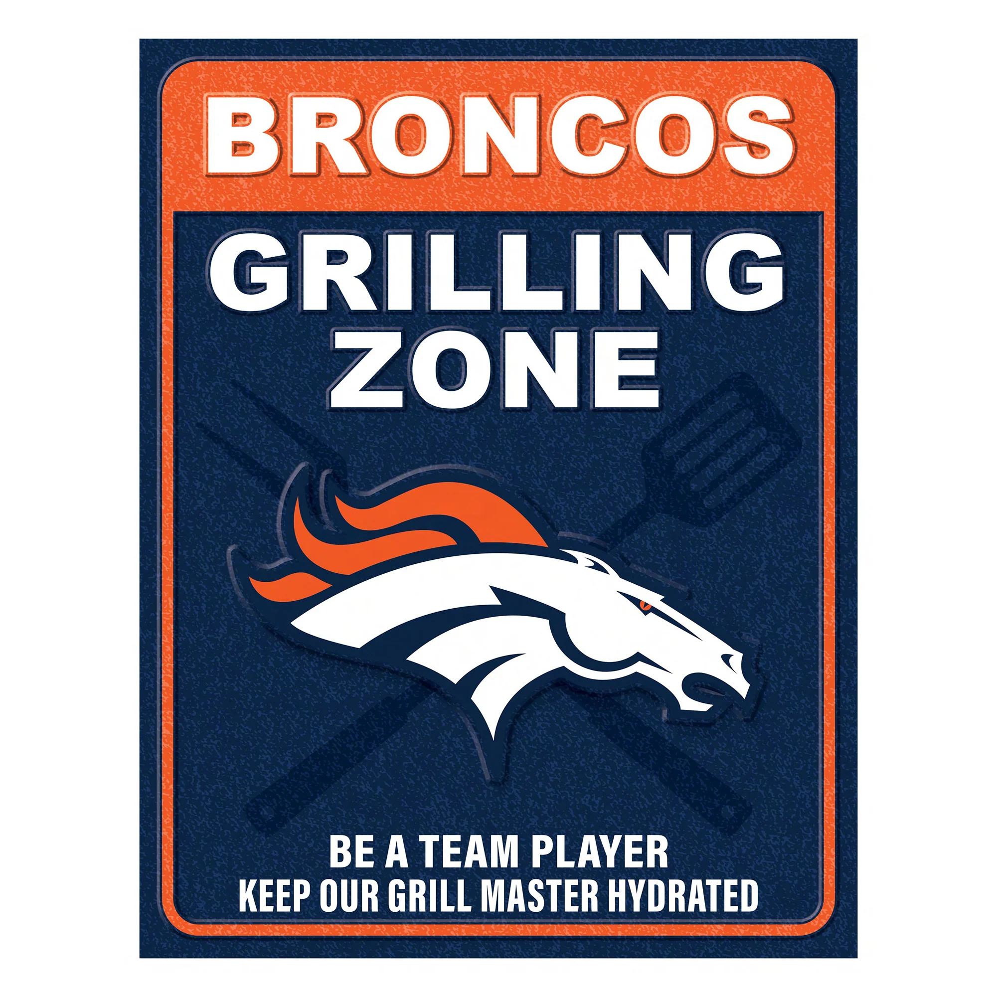 NFL Grill Zone Metal Sign - Image 26