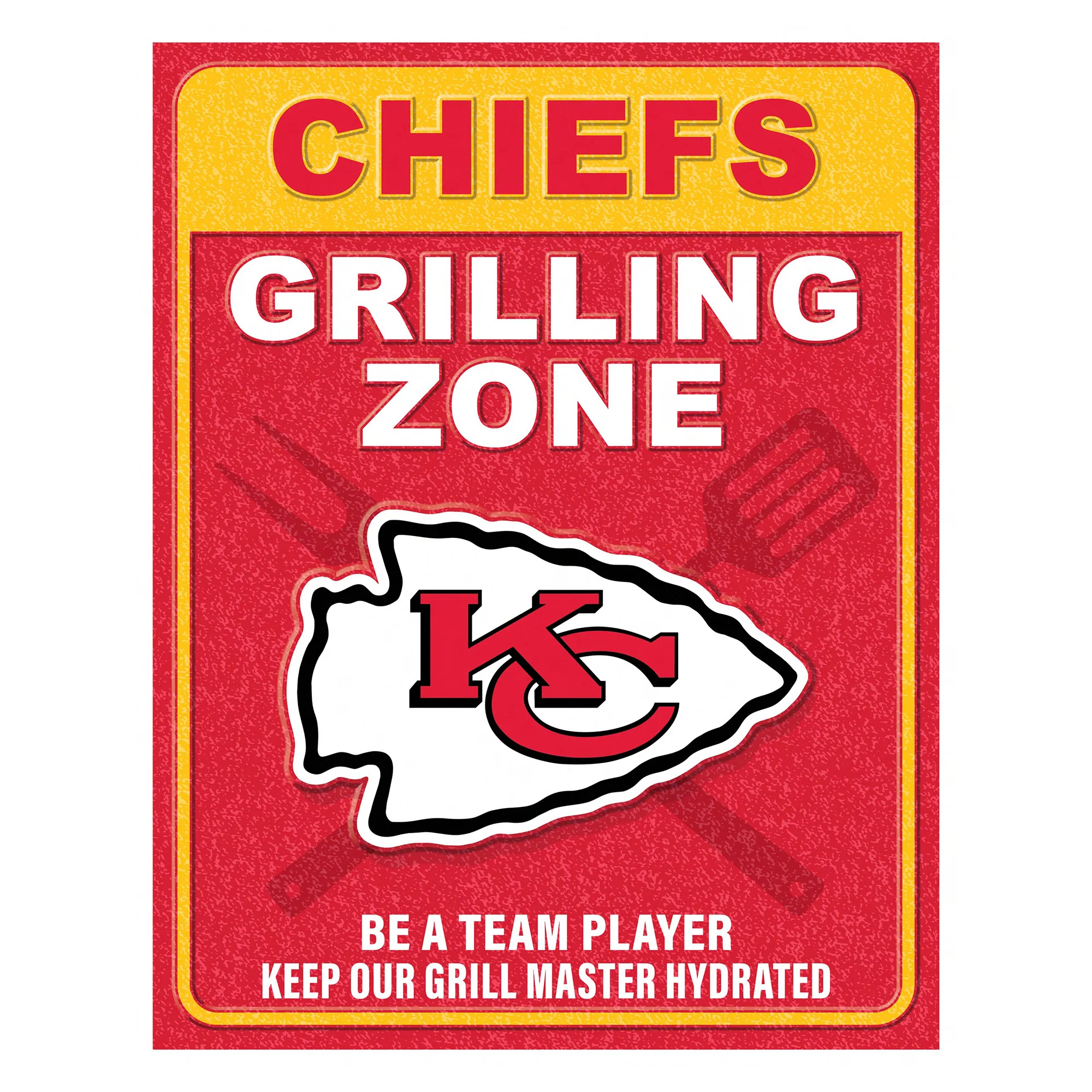 NFL Grill Zone Metal Sign - Image 4