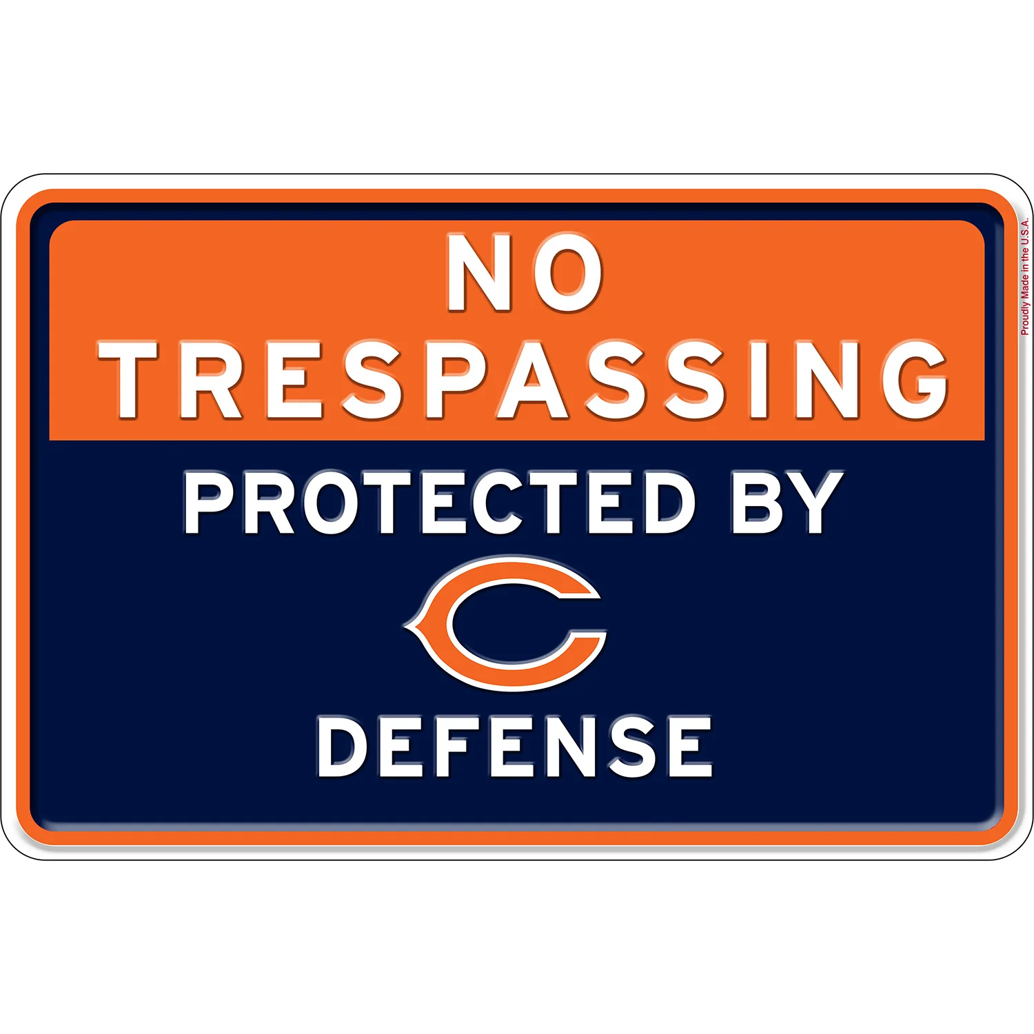 NFL No Trespassing Metal Sign - Image 4