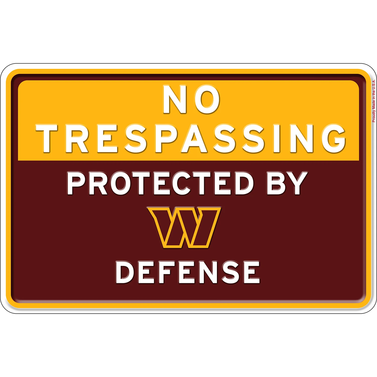 NFL No Trespassing Metal Sign - Image 7