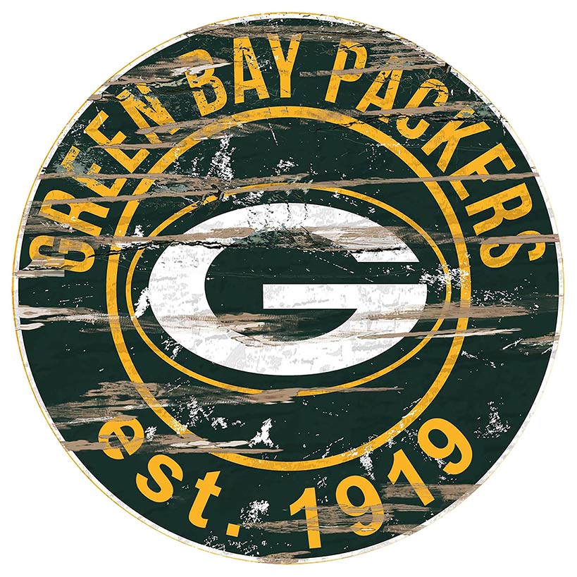 NFL Round Heritage Logo Sign 12" - Image 10