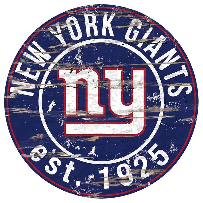 NFL Round Heritage Logo Sign 12" - Image 24
