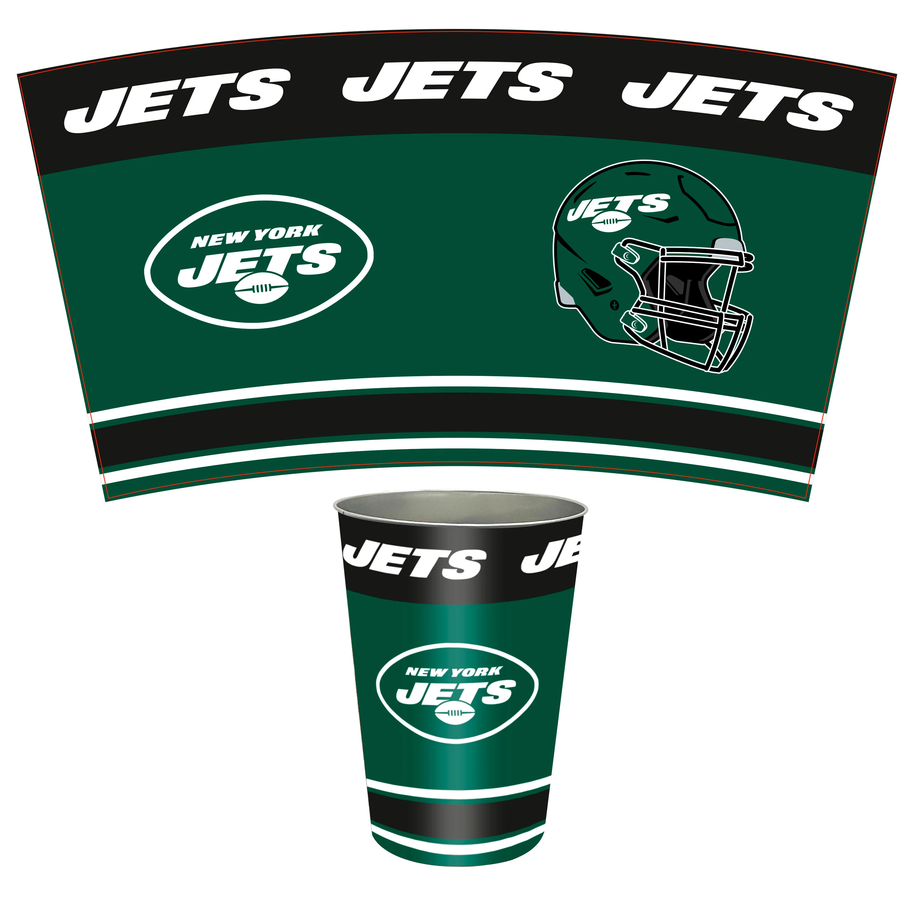 NFL Tin Wastebasket - Image 12