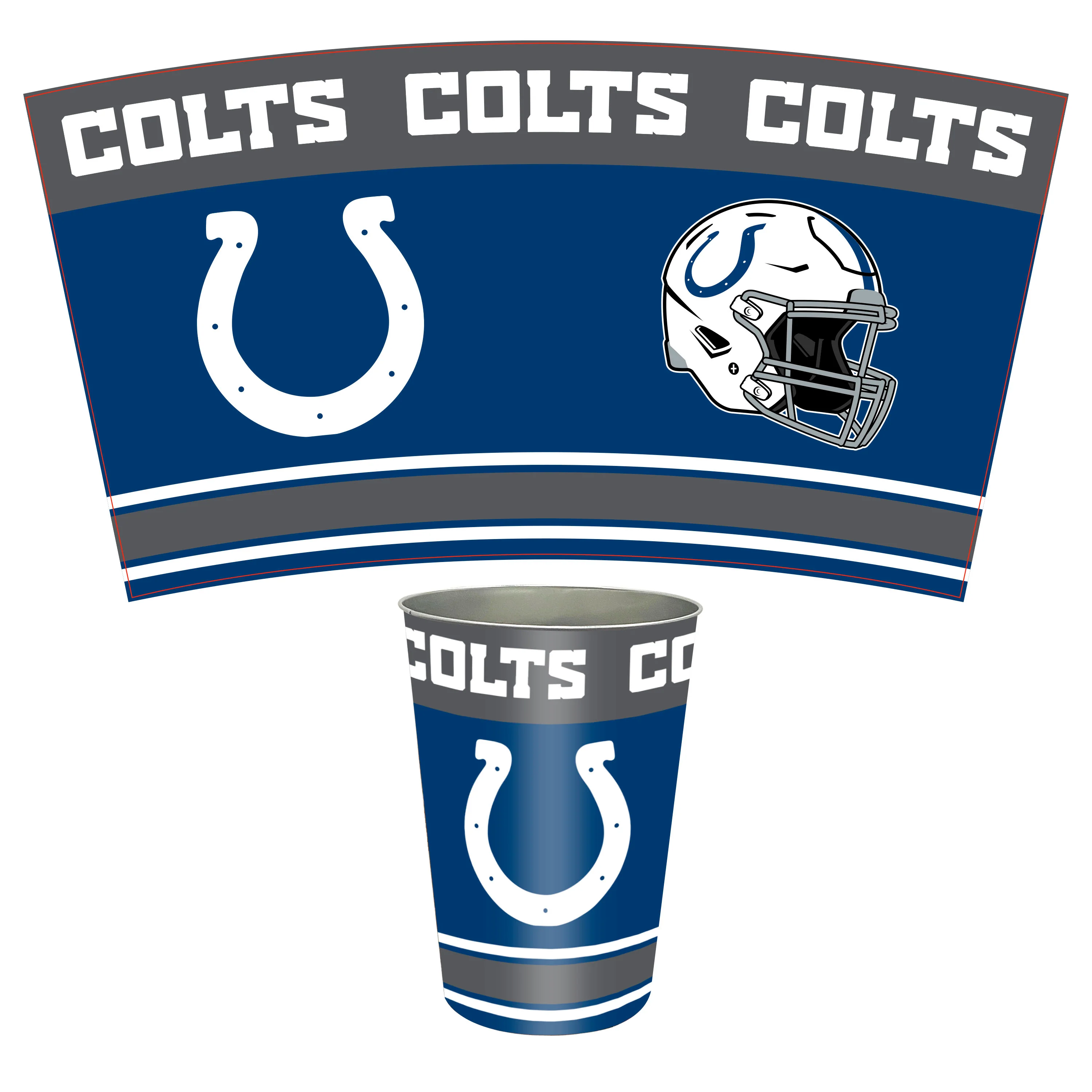 NFL Tin Wastebasket - Image 19