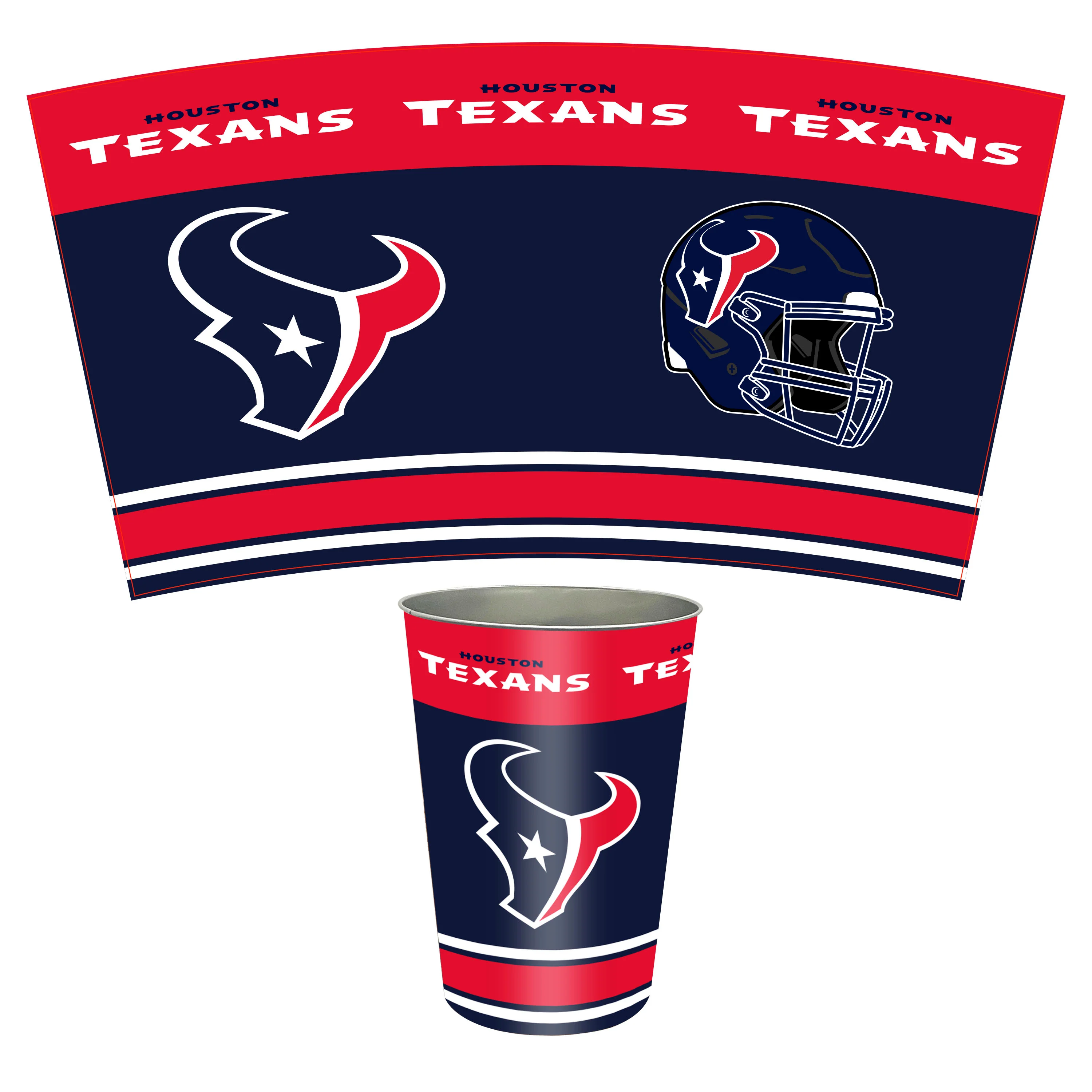 NFL Tin Wastebasket - Image 20