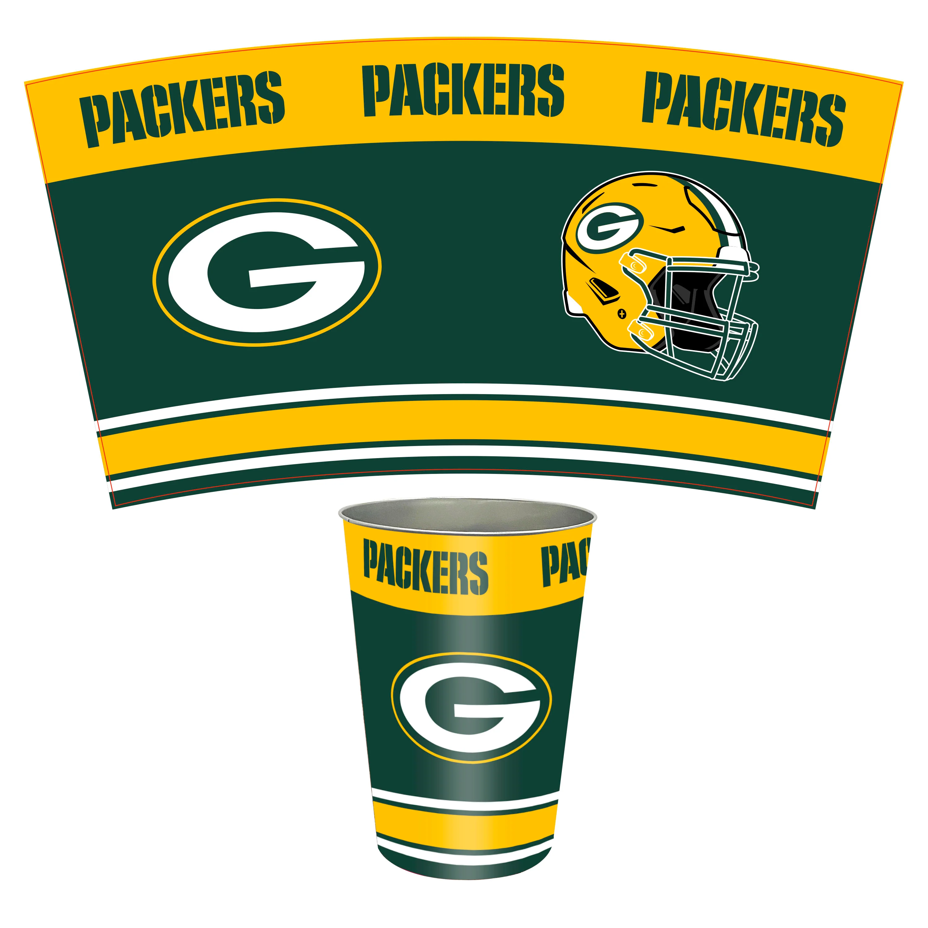 NFL Tin Wastebasket - Image 21