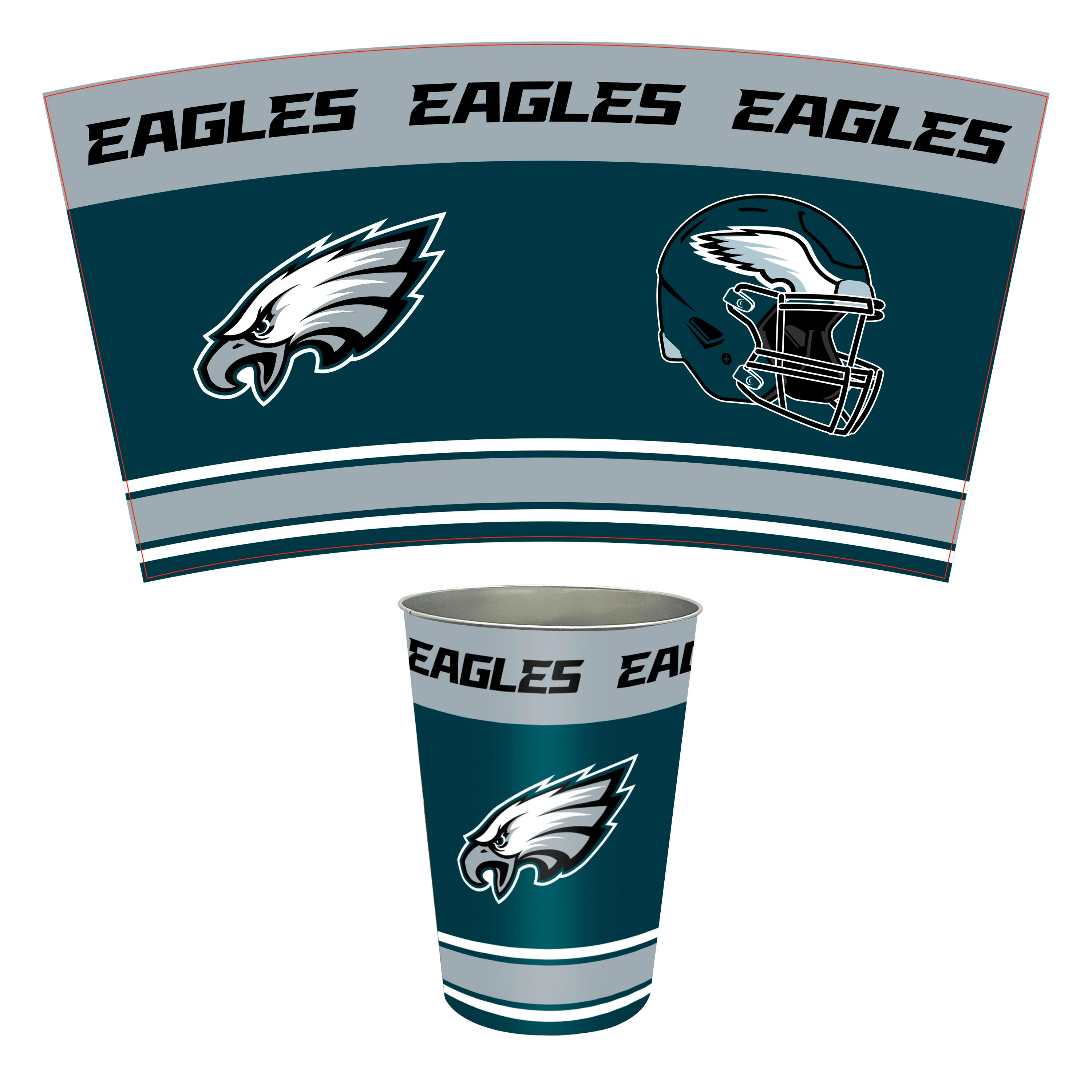 NFL Tin Wastebasket - Image 22