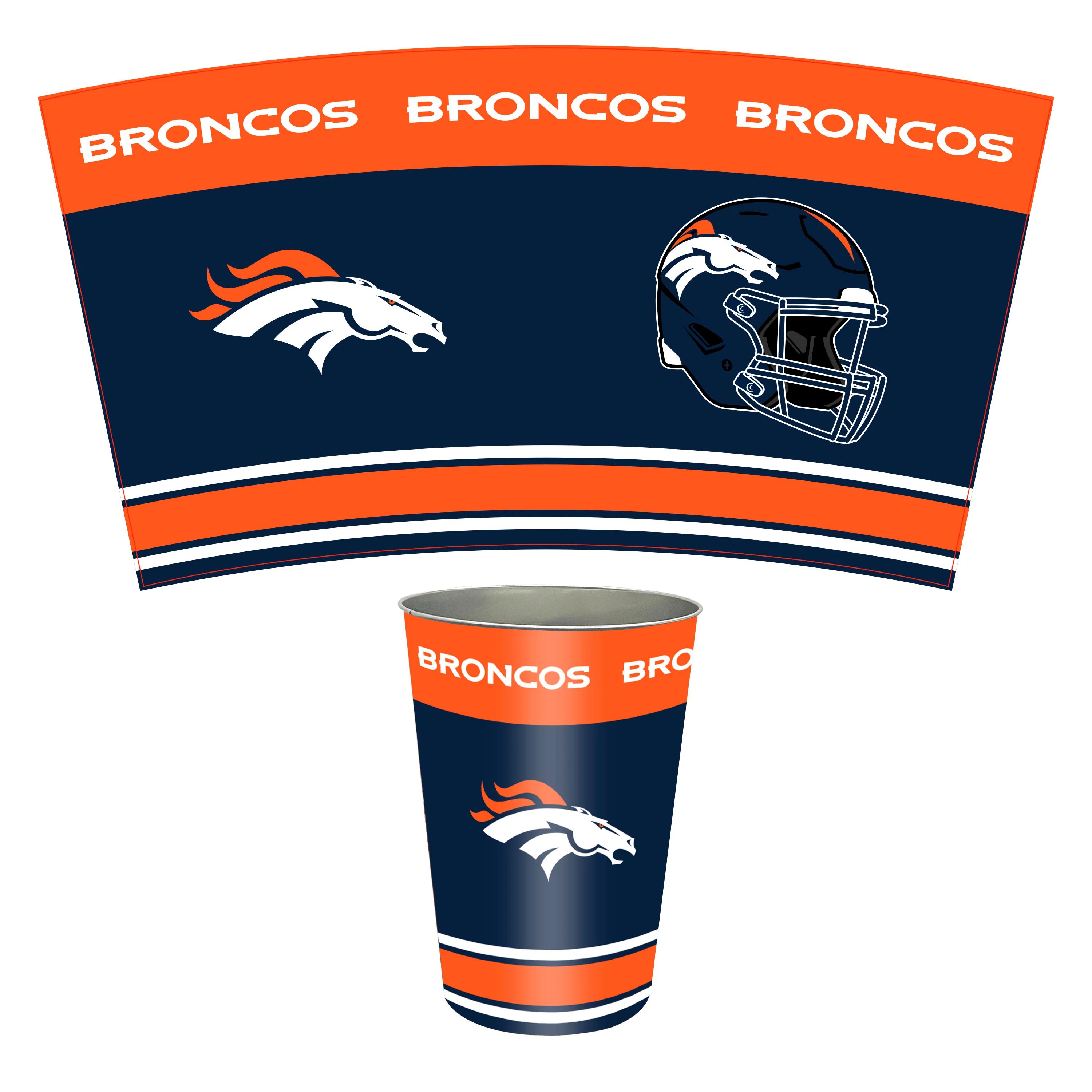 NFL Tin Wastebasket - Image 24