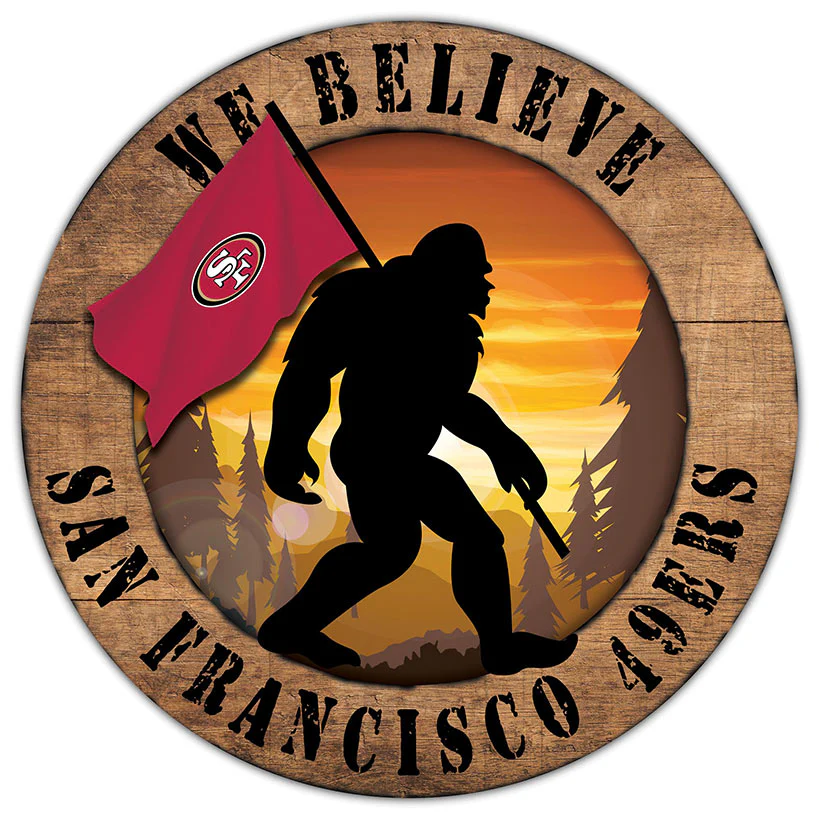 NFL We Believe Bigfoot Sign - Image 28