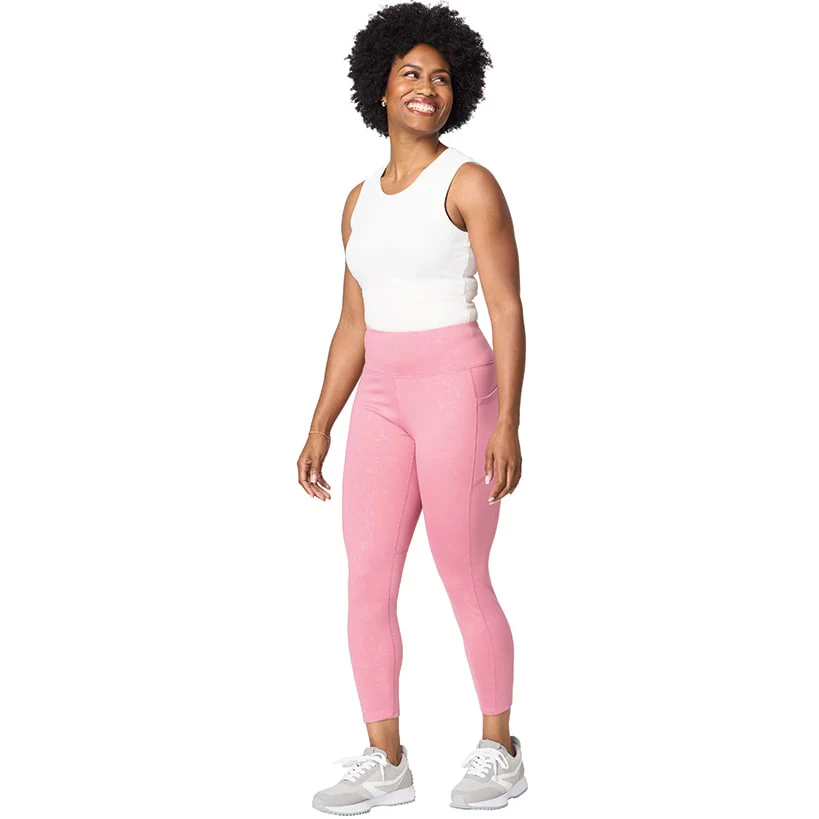 Nicole Miller Women's 7/8 Length Yoga Leggings with Pockets - Image 3