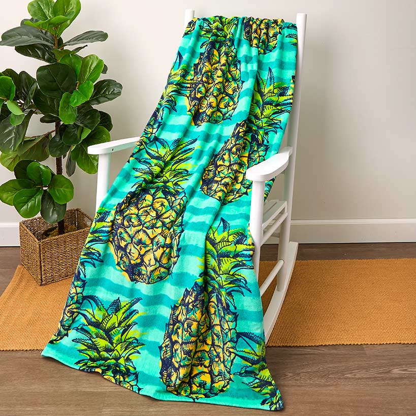 Novelty Beach Towel Cotton Oversized 34x64 - Image 10