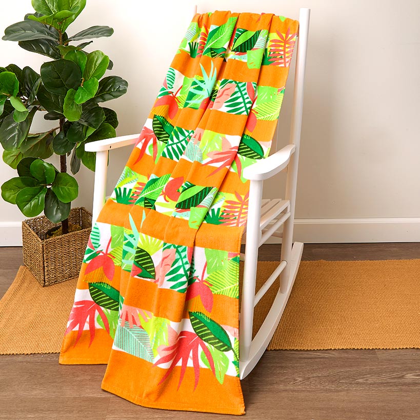 Novelty Beach Towel Cotton Oversized 34x64 - Image 8